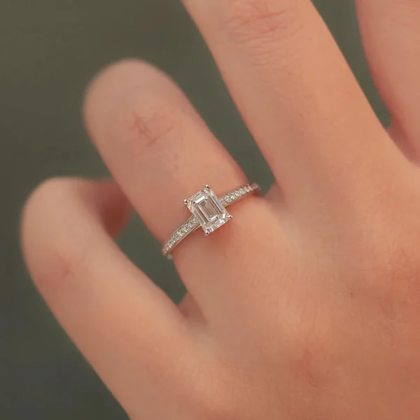 0.60 Carat Emerald-Cut Diamond Solitaire Ring (3)
