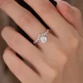 0.65 Carat F Color Designer Diamond Solitaire Ring (2)