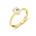 0.70 Carat Oval-Cut Diamond Solitaire Ring