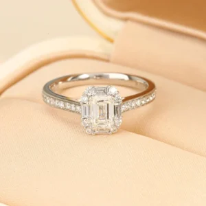 0.75 Carat Emerald-Cut Diamond Solitaire Ring