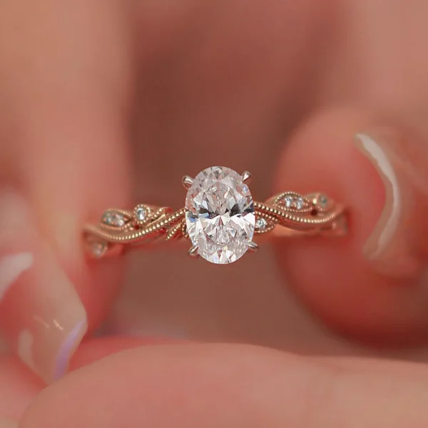 0.80 Carat Oval-Cut Vintage Diamond Solitaire Ring (3)