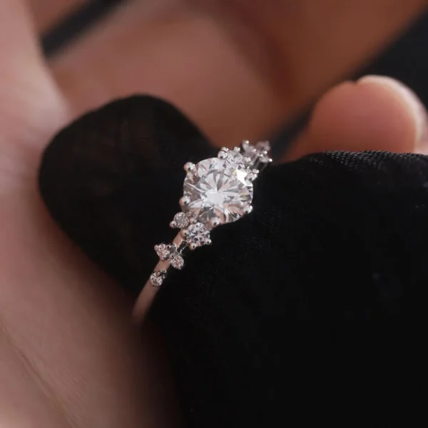 0.88 Carat Designer Diamond Solitaire Ring
