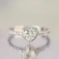 0.90 Carat Heart-Cut Diamond Solitaire Ring