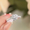 0.90 Carat Heart-Cut Diamond Solitaire Ring (2)