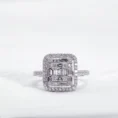 0.97 Carat Custom Design Baguette Diamond Ring