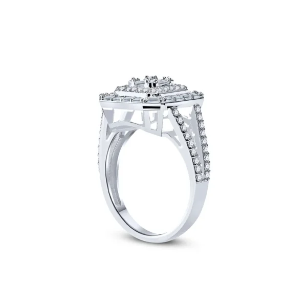0.97 Carat Custom Design Baguette Diamond Ring