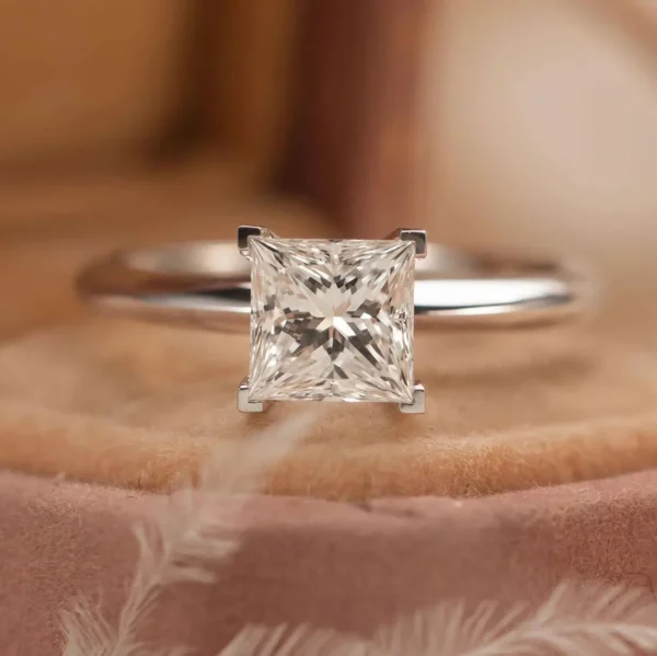 1 Carat Princess-Cut Diamond Solitaire Ring (4)