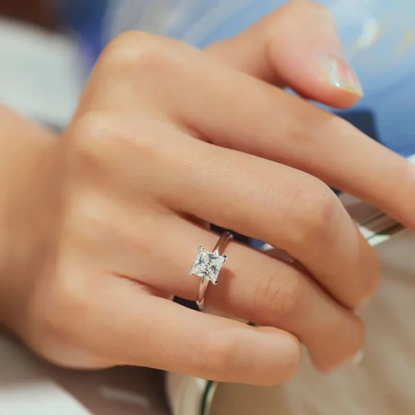 1 Carat Princess-Cut Diamond Solitaire Ring (6)