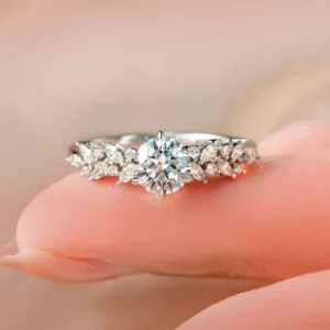 1.10 Carat Custom Design Vintage Diamond Solitaire Ring