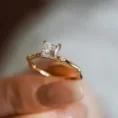 1.10 Carat Princess-Cut Square Diamond Solitaire Ring