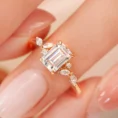 1.15 Carat Emerald-Cut Diamond Solitaire Ring