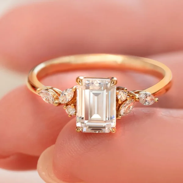 1.15 Carat Emerald-Cut Diamond Solitaire Ring (2)
