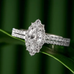 1.20 Carat Marquise Cut Diamond Yellow Gold Solitaire Ring