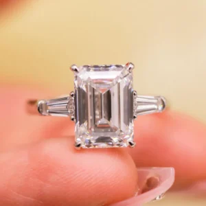 3.60 Carat Emerald-Cut Diamond Solitaire Ring