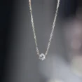 0.15 Carat Diamond Minimal Solitaire Necklace
