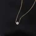 0.15 Carat Diamond Minimal Solitaire Necklace (2)