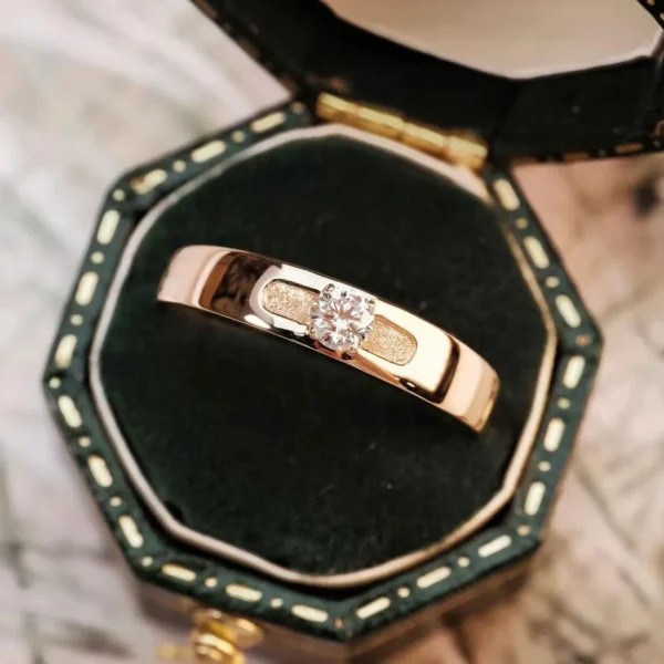 0.30 Carat Diamond Design Couple Wedding Bands (3)