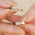 0.30 Carat Diamond Design Couple Wedding Bands (4)