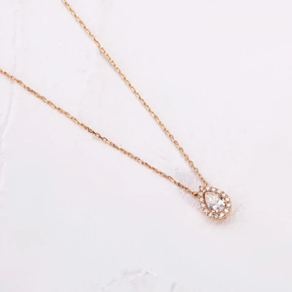 0.30 Carat Pear-Cut Diamond Solitaire Necklace