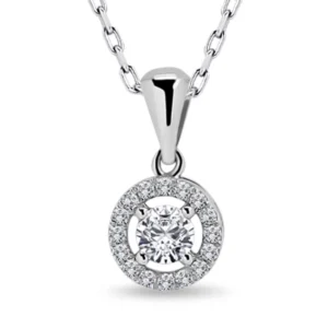 0.38 Carat Diamond Solitaire Necklace