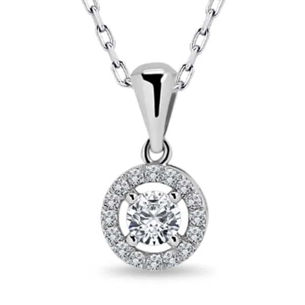0.38 Carat Diamond Solitaire Necklace (2)