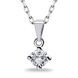 0.40 Carat Solitaire Diamond Necklace