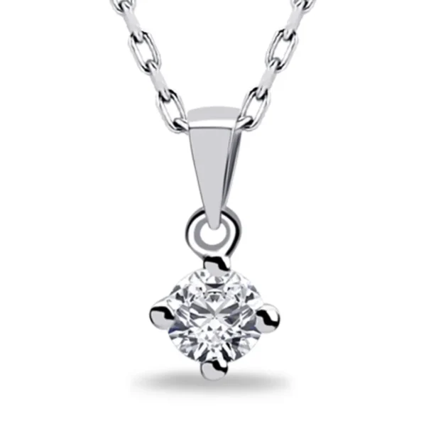 0.40 Carat Solitaire Diamond Necklace (2)