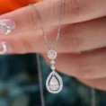 0.60 Carat Baguette Diamond Necklace