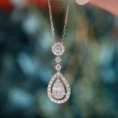 0.60 Carat Baguette Diamond Necklace (4)