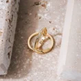 Curved Custom Design Yellow Gold Diamond Couple Rings (3)