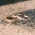 “Custom Design Baguette Diamond Couple Wedding Band Ring” (3)