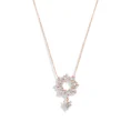 Designer Vintage Rose Gold Baguette Diamond Necklace