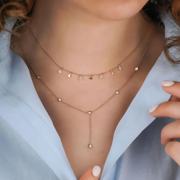 Minimal Design Diamond Necklace (2)