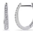 0.20 Carat Diamond Hoop Earrings (2)