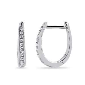 0.20 Carat Diamond Hoop Earrings