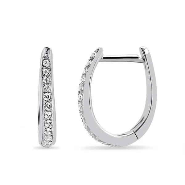 0.20 Carat Diamond Hoop Earrings