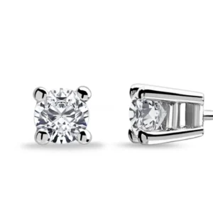 0.20 Carat Diamond Solitaire Earrings