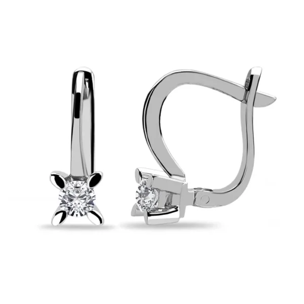 0.30 Carat Solitaire Diamond Earrings