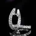 0.72 Carat Designer Diamond Hoop Earrings (3)