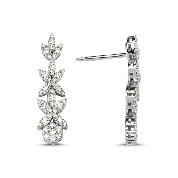 1.18 Carat Designer Diamond Set Earrings (2)